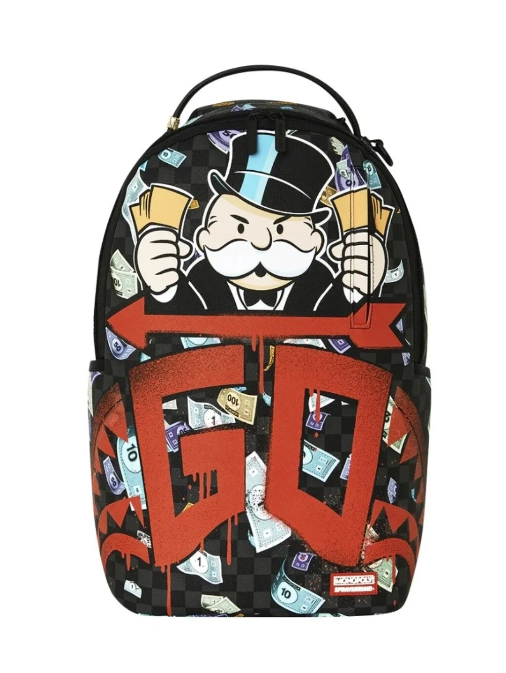 Sprayground Monopoly Time To Go Backpack
